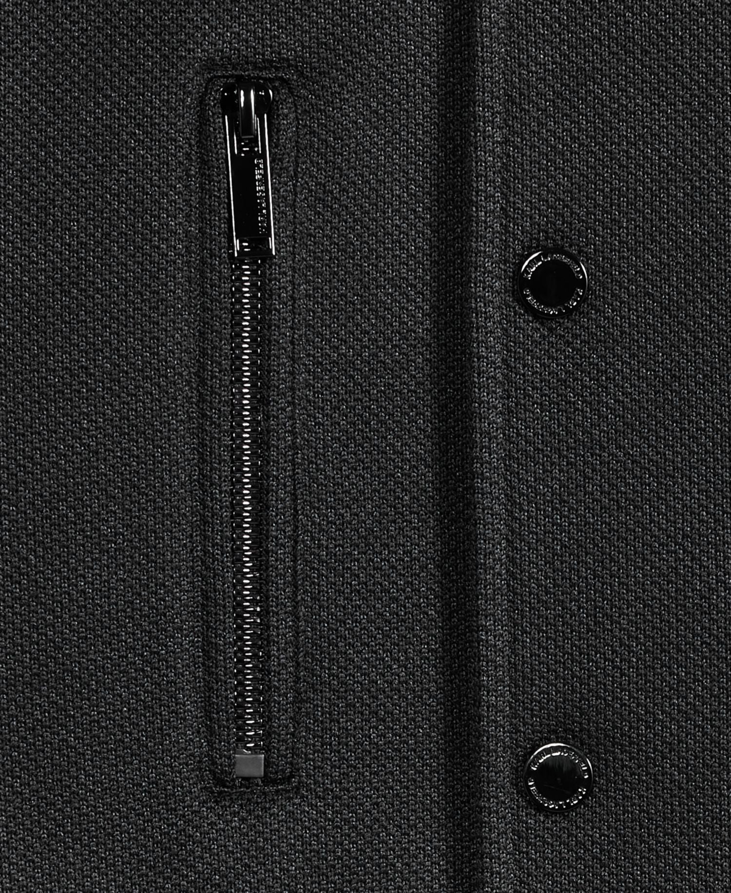 Karl Lagerfeld Textured Varsity Zip Bomber Jacket — image 4