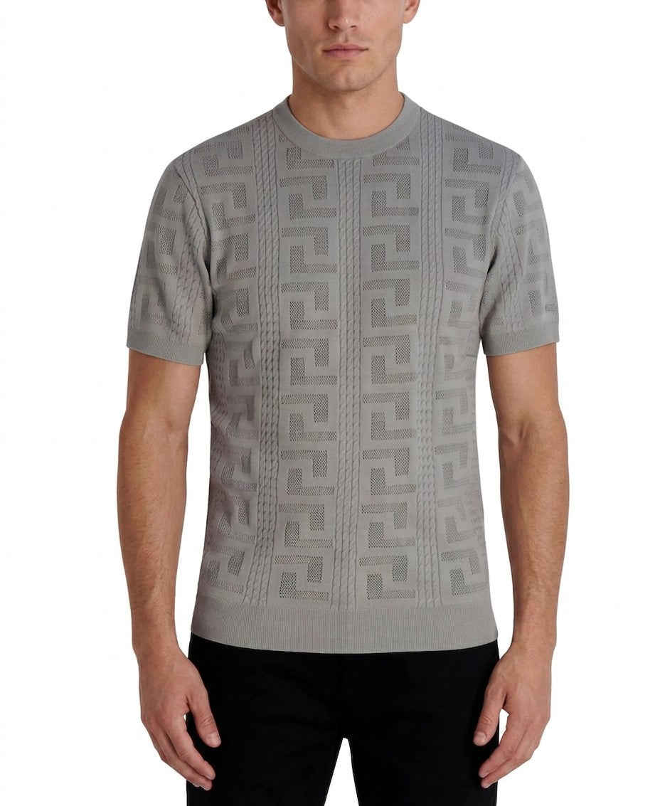 Karl Lagerfeld Paris Jacquard Patterned Crewneck Sweater — image 1