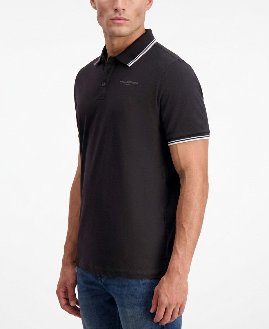 Karl Lagerfeld Paris Regular Fit Tipped Polo Shirt — image 2