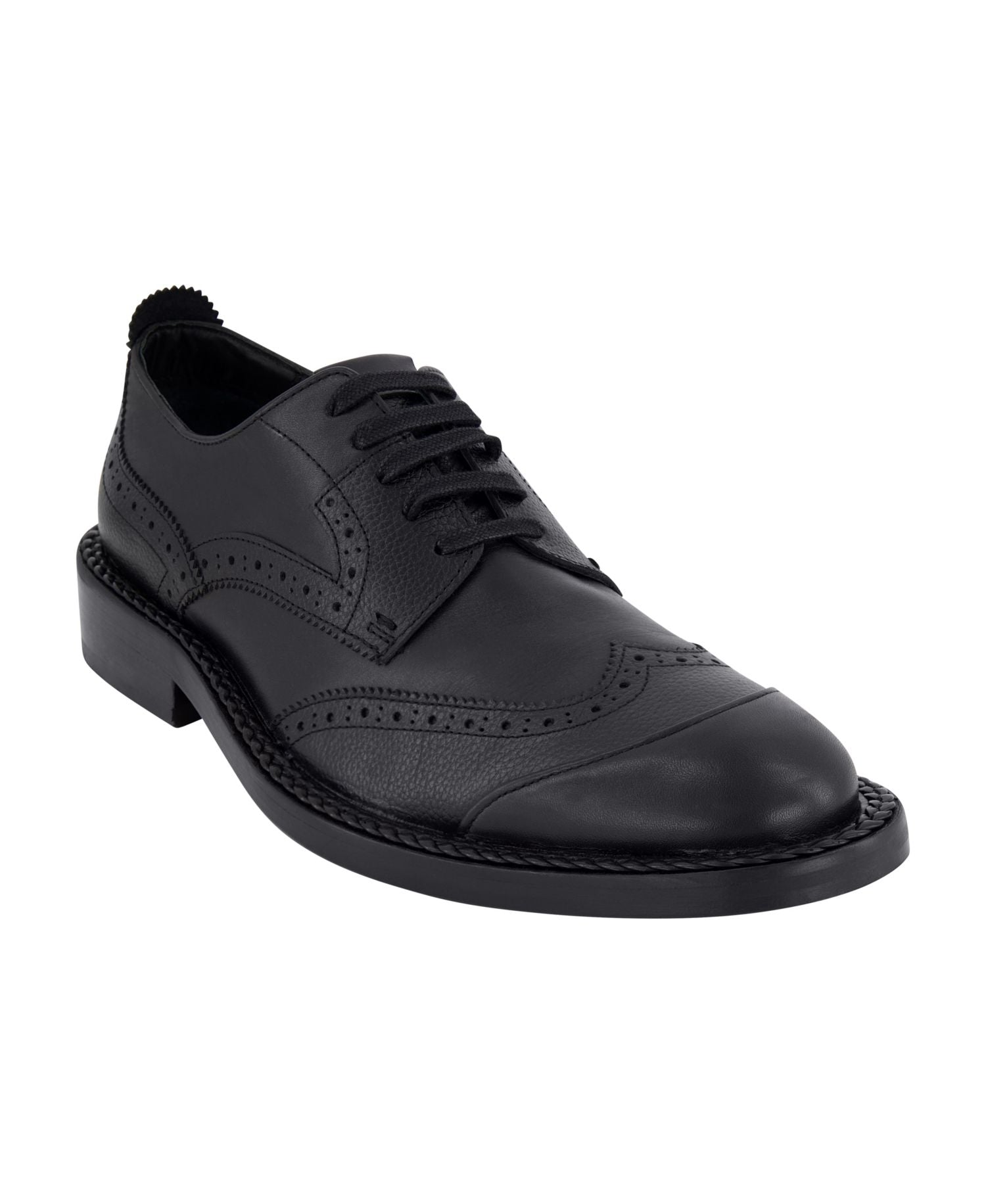 Karl Lagerfeld Paris White Label Leather Wingtip Dress Shoes — image 1