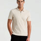 Perry Ellis Slim Fit Ribbed Knit 1 4 Zip Polo Shirt — image 1