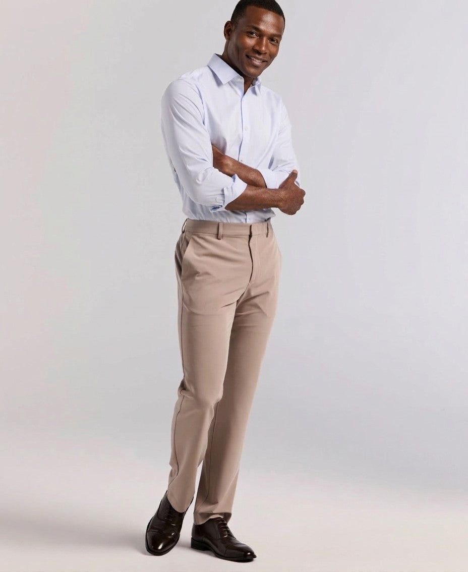 Perry Ellis Portfolio Modern Fit Stretch Solid Resolution Pants — image 2