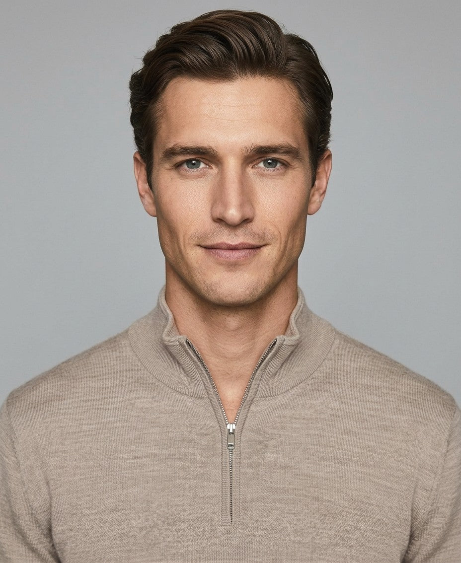 Reiss Merino Wool Half-Zip Funnel Neck Sweater — image 4