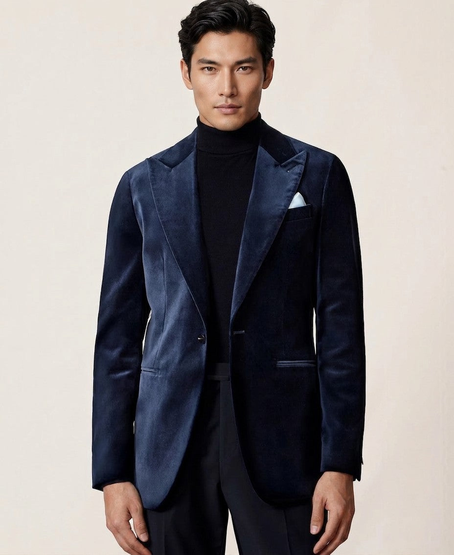 Reiss Single Breasted Velvet Slim Fit Blazer — image 2