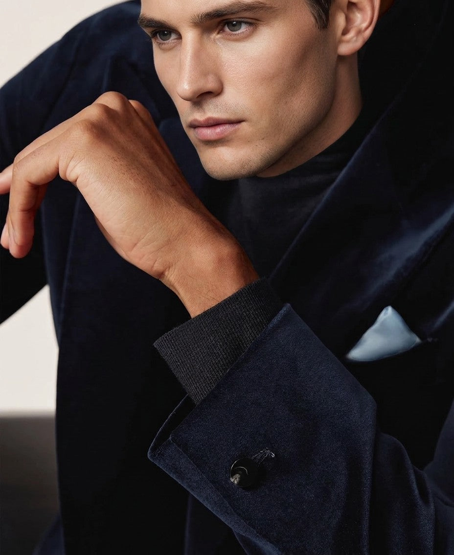 Reiss Single Breasted Velvet Slim Fit Blazer — image 3