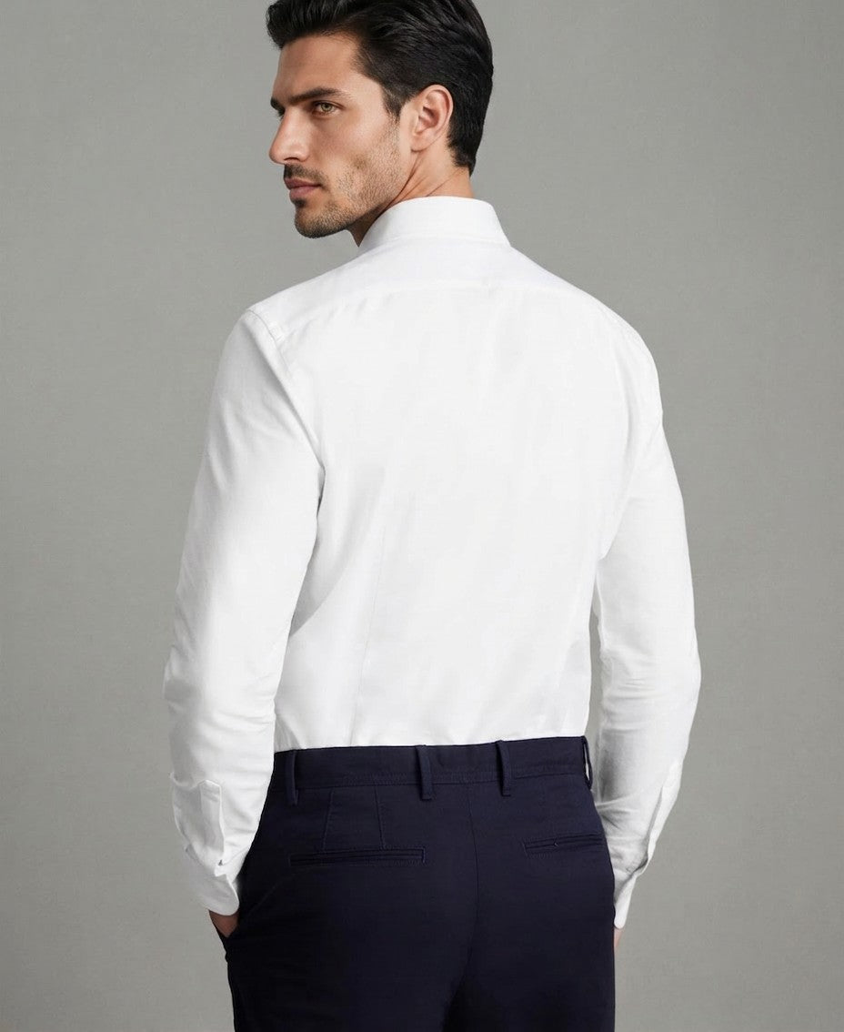 Reiss Slim Fit Button-Down Collar Cotton Oxford Shirt — image 3