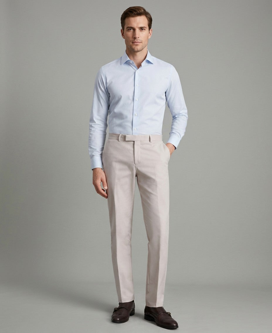 Reiss Slim Fit Cotton-Blend Pants — image 1
