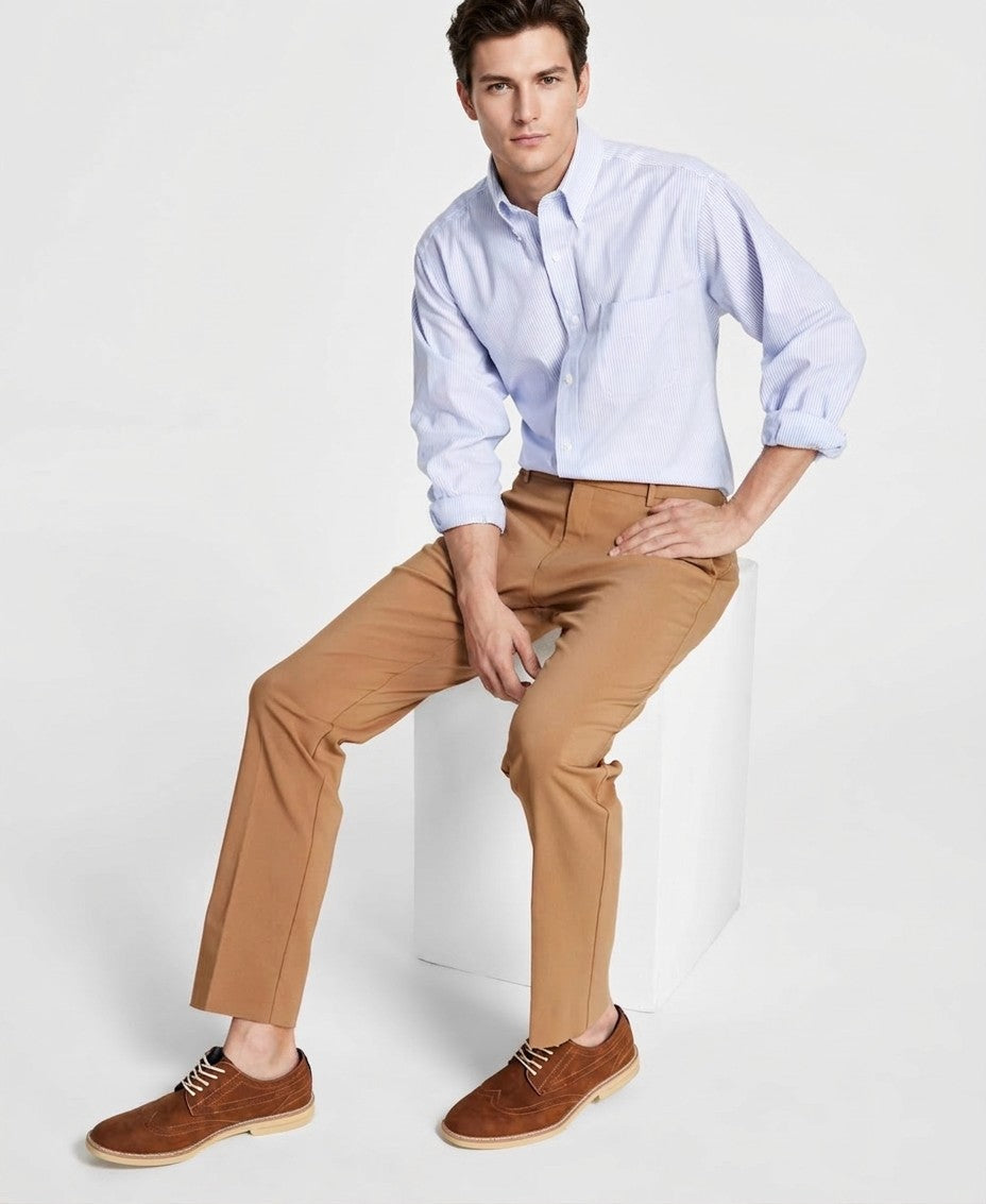 Tommy Hilfiger Modern Fit TH Flex Stretch Solid Performance Pants — image 1