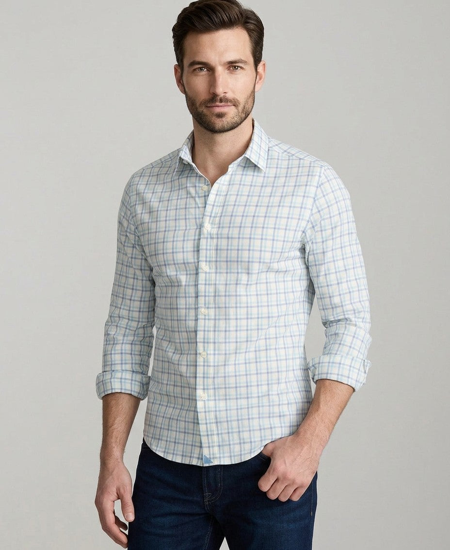Untuckit Regular Fit Wrinkle-Free Performance Pendleton Button-Up Shirt — image 1