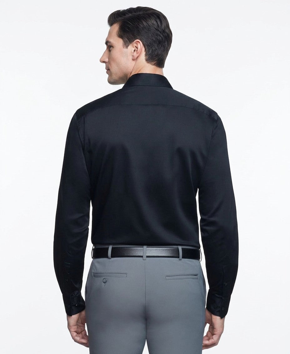 Van Heusen Classic Regular Fit Stretch Wrinkle-Free Sateen Dress Shirt — image 2